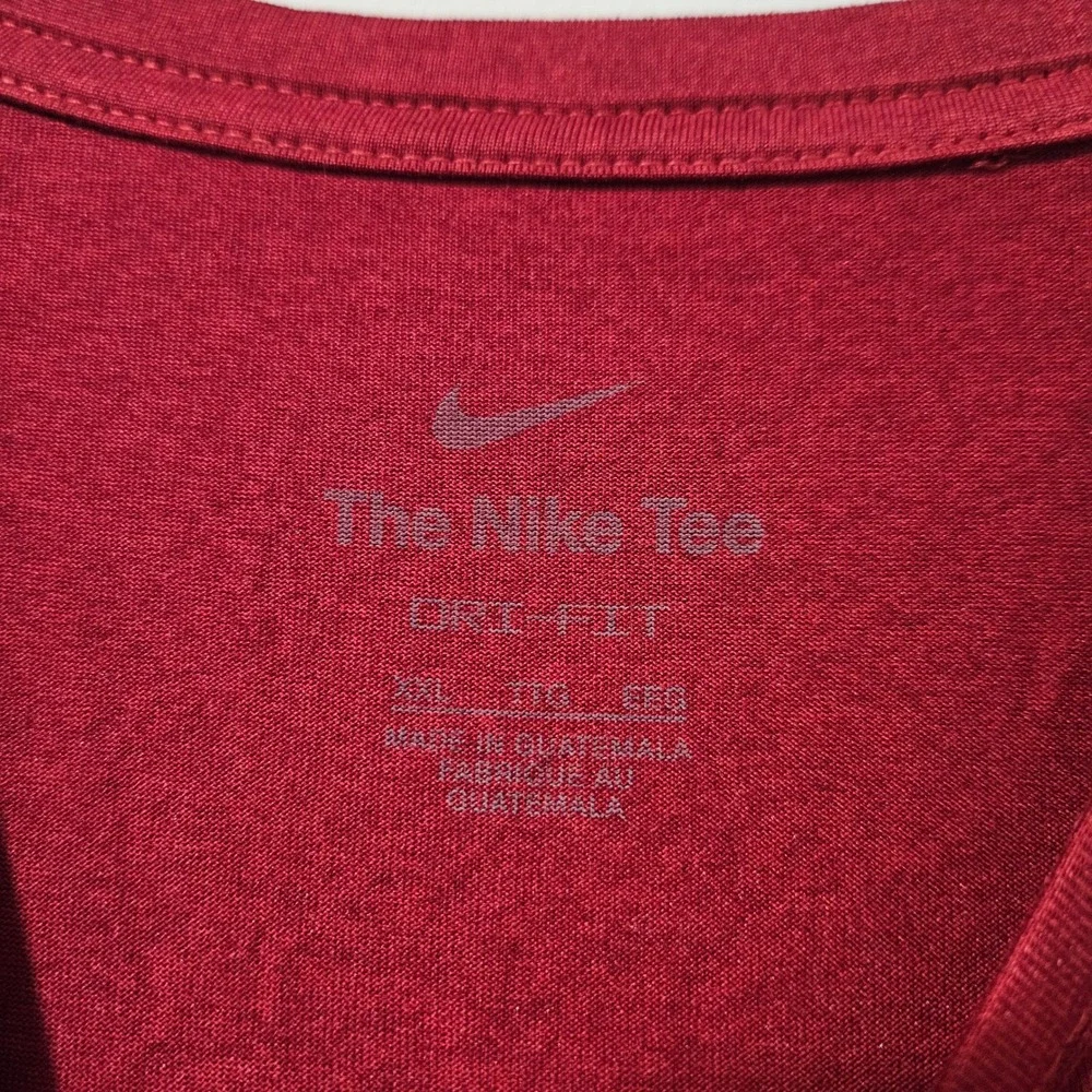 Nike Arkansas Razorbacks Dri-FIT‎ T-Shirt Mens XXL Red NCAA Training Tee